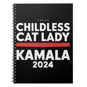 Diese kinderlose Katzenlady wählt Kamala 2024 Notizblock