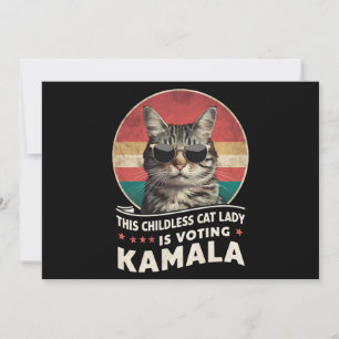Diese kinderlose Katzenlady wählt Kamala Einladung