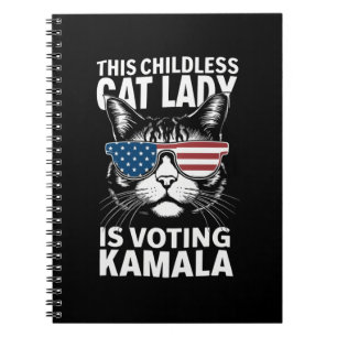 Diese kinderlose Katzenlady wählt Kamala-Harris 24 Notizblock
