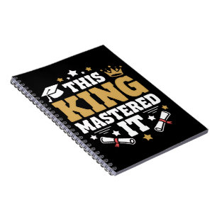Diese King I Mastered It Master-Abschlussklasse  Notizblock