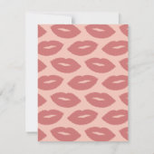 Diese Kiss Script Stationery Note Card - Blush Mitteilungskarte (Rückseite)