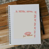 Diese Kiss Script Stationery Note Card - Peach Mitteilungskarte