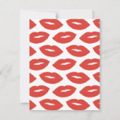 Diese Kiss Script Stationery Note Card - Rot Mitteilungskarte (Rückseite)