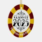 Diese Klasse des Abschlusses 2025 (Name hinzufügen Keramik Ornament (Rechts)