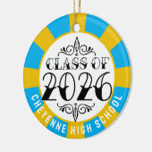 Diese Klasse von 2026 Foto Abschluss Keramik Ornament (Links)