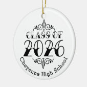 Diese Klasse von 2026 Foto Abschluss Keramik Ornament (Links)