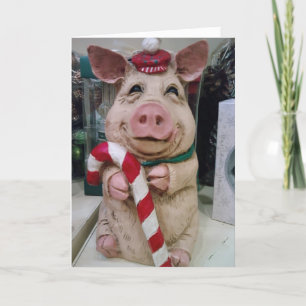 DIESE KLEINE PIGGIE SAGT "MERRRRRY CHRISTMAS" FEIERTAGSKARTE