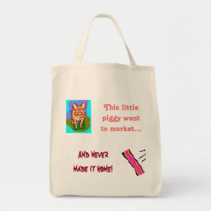Diese kleine Schweine/Speck Spaß Shopping Tasche