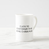 DIESE KNOCHEN-CHINA-TASSE ZERSTÖREN PORZELLANTASSE (Vorderseite Rechts)
