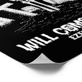 Diese Knochen werden zu Leben Skelett Christlich H Poster (Ecke)