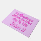 Diese Königin befolgt nie die Regeln hellrosa Fußmatte (Schrägansicht)