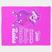 Diese Königin befolgt nie die Regeln pink Fleecedecke (Vorderseite (Horizontal))