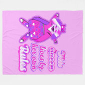 Diese Königin befolgt nie die Regeln pink Fleecedecke (Vorderseite (Horizontal))
