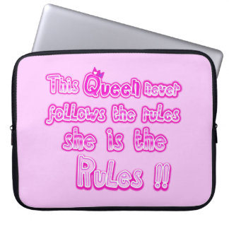 Diese Königin folgt nie den Regeln der Elektronik- Laptopschutzhülle