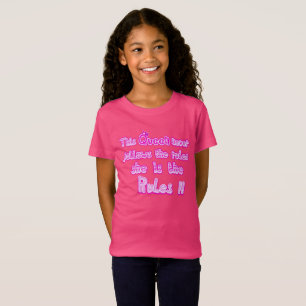 Diese Königin folgt nie den Regeln heiß rosa T-Shirt