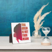 Diese Königin ist NICHT DEIN NEGRO Black History M Fotoplatte (InSitu)