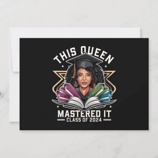 Diese Königin meisterte es-Klasse des Abschlusses  Ankündigung (Vorderseite)