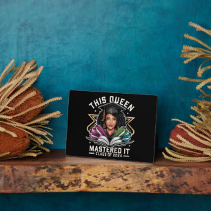 Diese Königin meisterte es-Klasse des Abschlusses  Fotoplatte