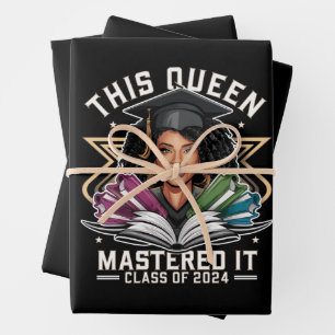 Diese Königin meisterte es-Klasse des Abschlusses  Geschenkpapier Set