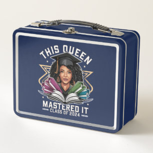 Diese Königin meisterte es-Klasse des Abschlusses  Metall Brotdose