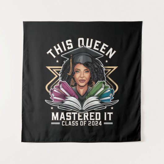 Diese Königin meisterte es-Klasse des Abschlusses Wandteppich (Vorderseite)