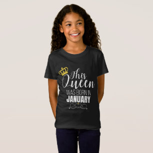 Diese Königin war im Januar Geburtstagsgeschenk de T-Shirt