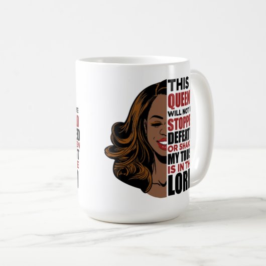 Diese Königin wird nicht gestoppt oder geschüttelt Kaffeetasse (VorderseiteRechts)