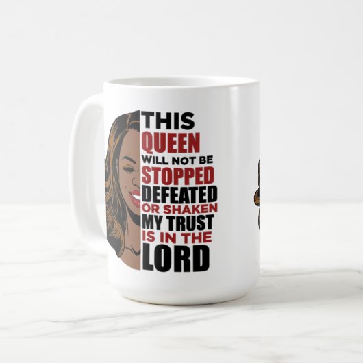 Diese Königin wird nicht gestoppt oder geschüttelt Kaffeetasse (Vorderseite Links)