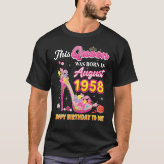 Diese Königin wurde im August 1958 zum Geburtstag T-Shirt
