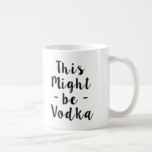 Diese könnte lustige Tasse des Wodkas sein (Rechts)
