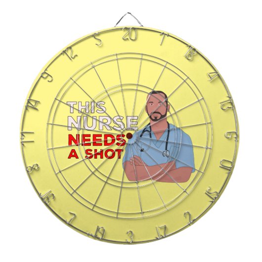 Diese Krankenschwester braucht einen Schuss Dartscheibe (vorne)