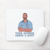 Diese Krankenschwester braucht einen Schuss Mousepad (Mit Mouse)