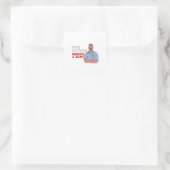 Diese Krankenschwester braucht einen Schuss Quadratischer Aufkleber (Tasche)