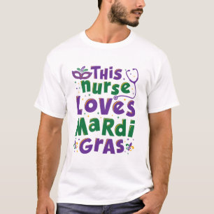 Diese Krankenschwester Lieben Mardi Gras Pflege Ka T-Shirt