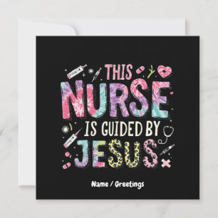 Diese Krankenschwester wird geleitet von Jesus, de Einladung