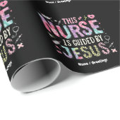 Diese Krankenschwester wird geleitet von Jesus, de Geschenkpapier (Rolleneckpunkt)