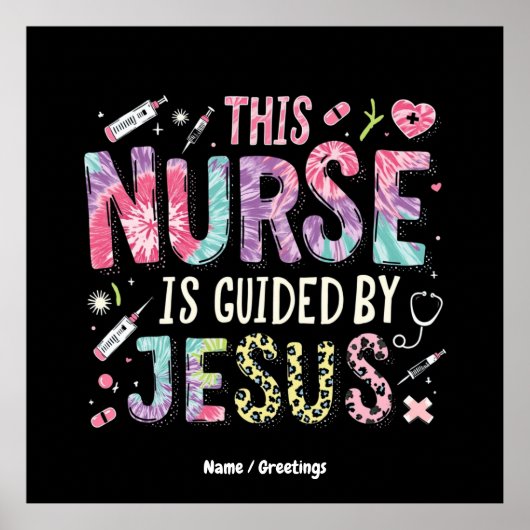 Diese Krankenschwester wird geleitet von Jesus, de Poster (Vorne)