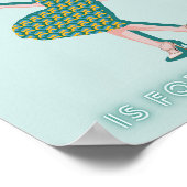 Diese Küche ist für das Tanzen von Green Woman Pos Poster (Ecke)