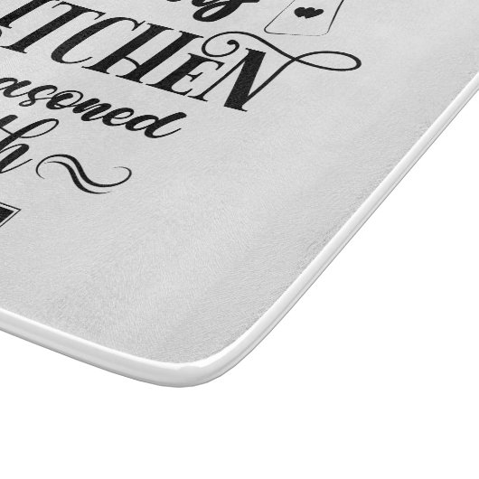 Diese Küche ist mit Liebe besetzt Schneidebrett (Ecke)