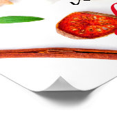 Diese Küche ist mit Liebe gewürzt Poster (Ecke)