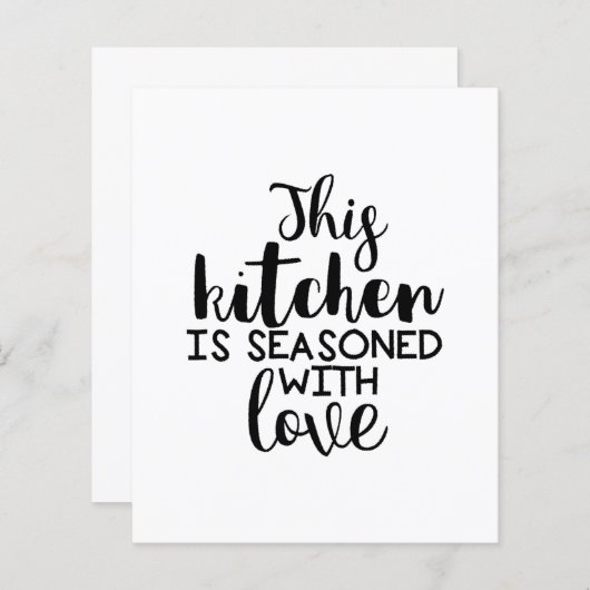 Diese Küche ist mit Liebe Zitat gewürzt (Vorne/Hinten)