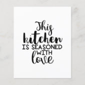 Diese Küche ist mit Liebe Zitat gewürzt (Vorderseite)