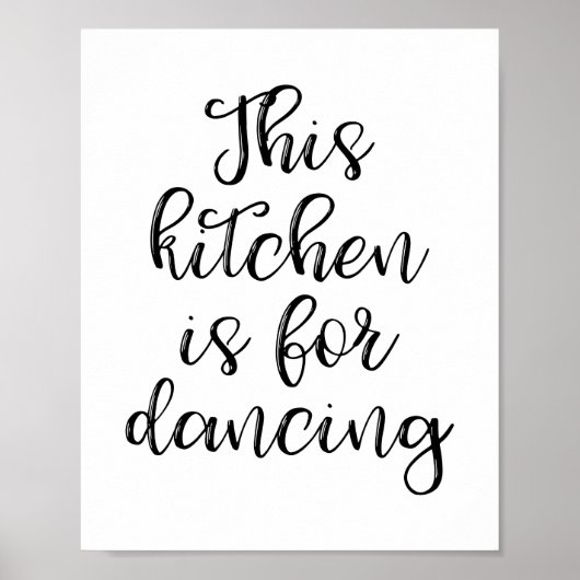 Diese Küche ist zum Tanzen von Poster (Vorne)
