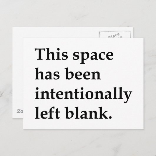 Diese Leertaste Postkarte (Vorne/Hinten)