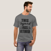 Diese Legende hat die 2021 Funny Retirement Cowo T-Shirt (Vorne ganz)
