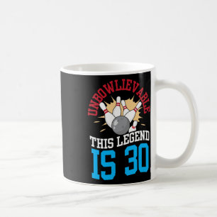 Diese Legende ist 30 Bowling 30. Geburtstag unbesc Kaffeetasse