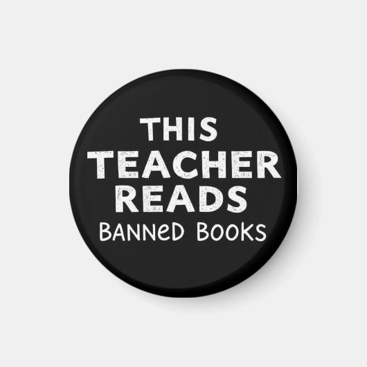 Diese Lehrkraft liest verbotene Bücher Grafik Magnet (Vorne)