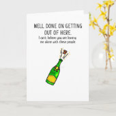 Diese Leute haben einen neuen Job/eine Verlassend  Karte (Gelbe Blume)