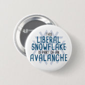 Diese liberale Schneeflocke ist ein Teil einer Button (Vorne & Hinten)