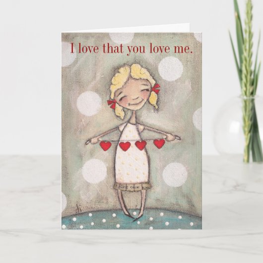 Diese Liebe I Sie Liebe ich - Gruß-Karte Karte (Vorderseite)